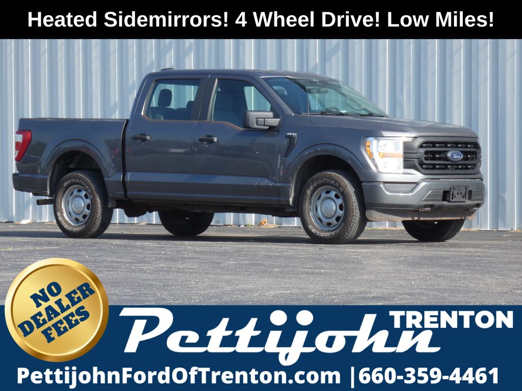 Gray 2021 Ford F-150 Pickup Truck Four-Wheel Drive Automatic