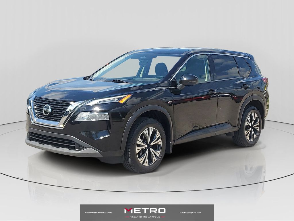 Super Black 2021 Nissan Rogue SUV / Crossover All-Wheel Drive Continuously Variable Transmission
