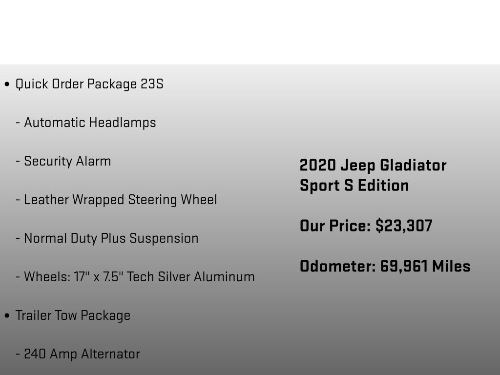 2020 Jeep Gladiator Sport - 11