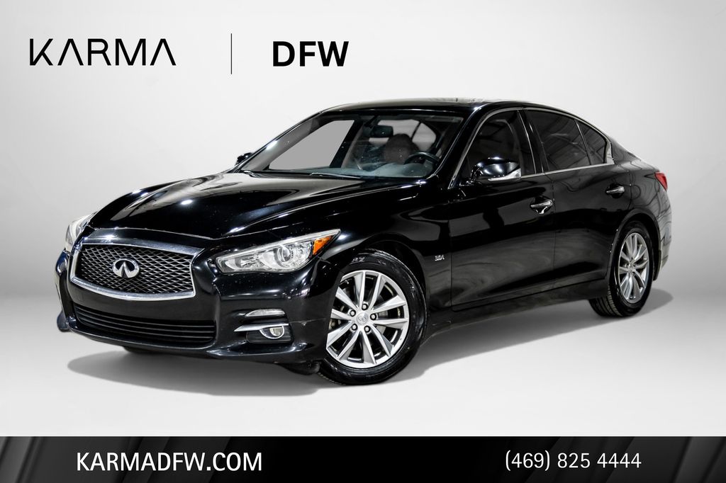 Black Obsidian 2016 INFINITI Q50 3.0t Premium RWD Sedan Rear-Wheel Drive 7-Speed Automatic