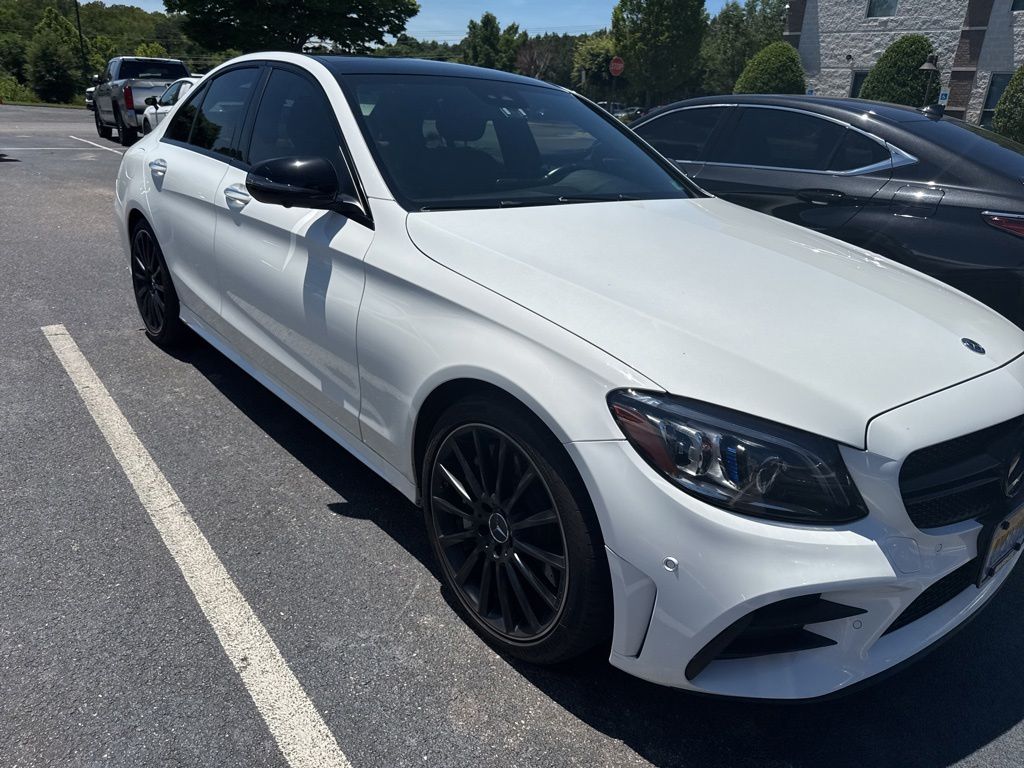 Polar White 2019 Mercedes-Benz C-Class AMG C 43 Sedan 4MATIC Sedan All-Wheel Drive 9-Speed Automatic
