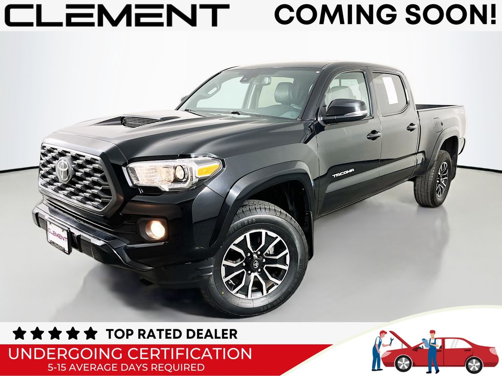 Midnight Black Metallic 2021 Toyota Tacoma TRD Sport Double Cab LB 4WD Pickup Truck Four-Wheel Drive 6-Speed Automatic