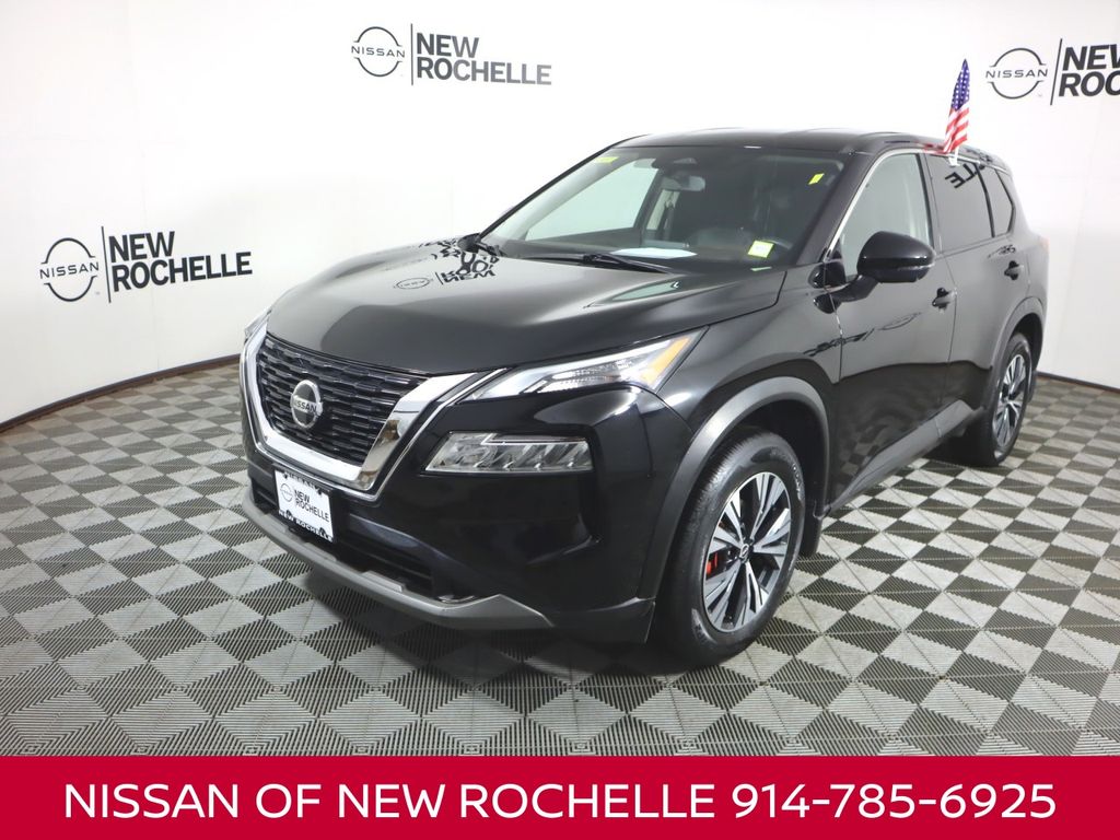 Super Black 2021 Nissan Rogue SV AWD SUV / Crossover All-Wheel Drive Continuously Variable Transmission