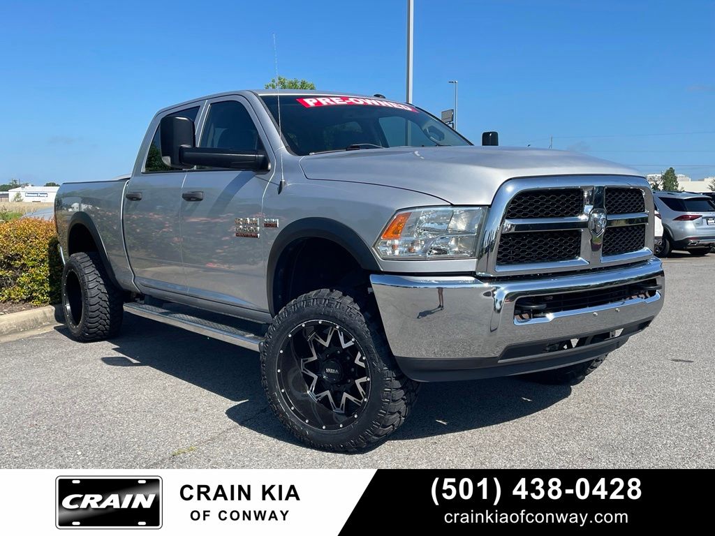 Bright Silver Metallic Clearcoat 2017 RAM 2500 Tradesman Crew Cab 4WD Pickup Truck Four-Wheel Drive 6-Speed Automatic