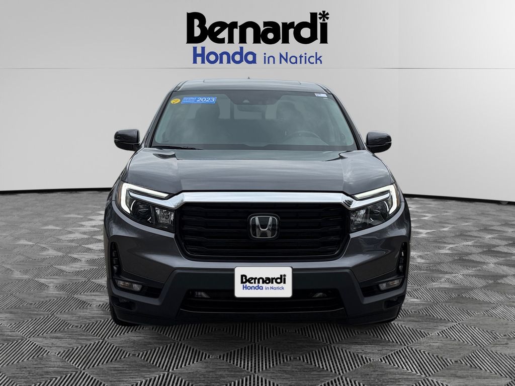 Gray (Modern Steel Metallic) 2023 Honda Ridgeline RTL-E AWD Pickup Truck All-Wheel Drive 9-Speed Automatic