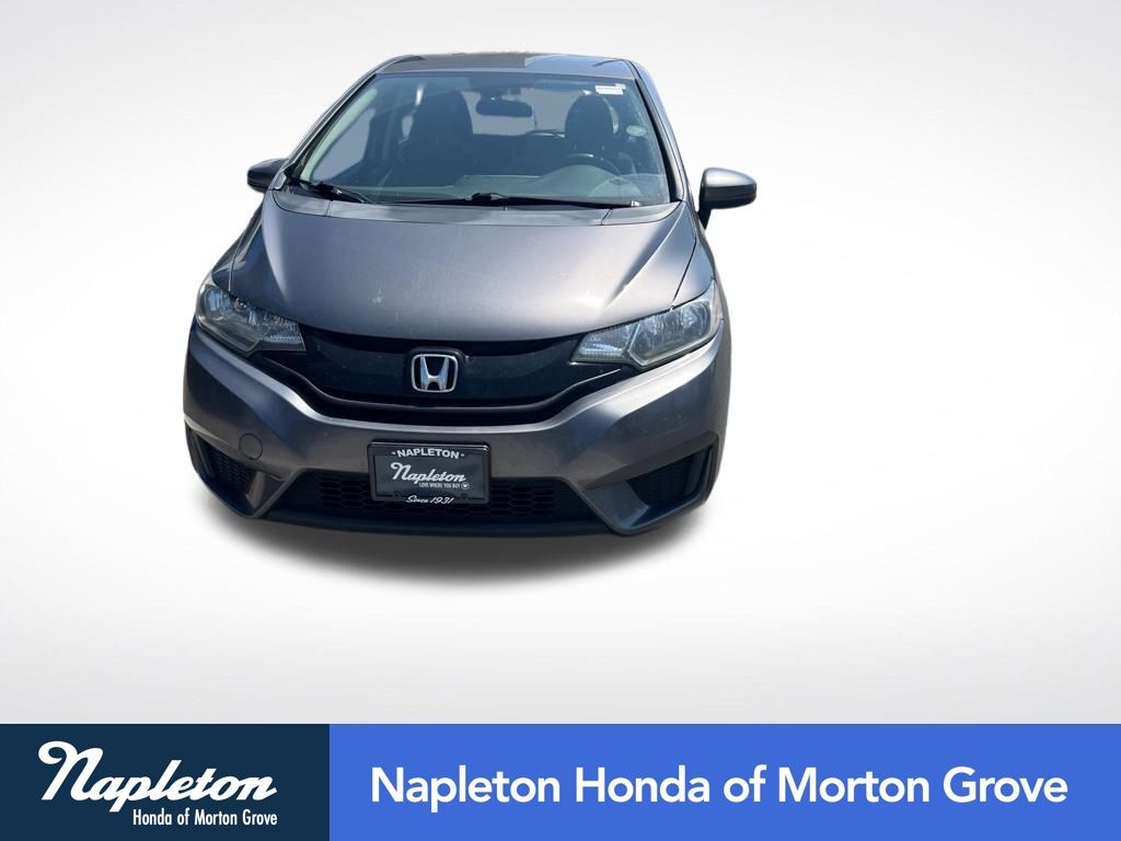 Gray 2017 Honda Fit Hatchback Front-Wheel Drive Continuously Variable Transmission