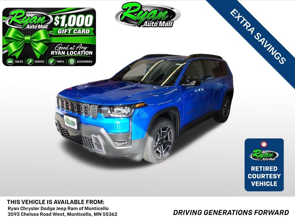 Hydro Blue Pearlcoat 2026 Jeep Cherokee SUV / Crossover Four-Wheel Drive Continuously Variable Transmission