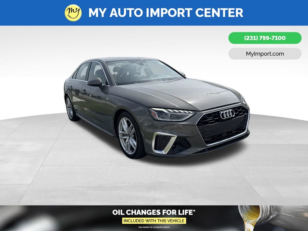 Gray Metallic 2023 Audi A4 Sedan All-Wheel Drive 7-Speed Automatic