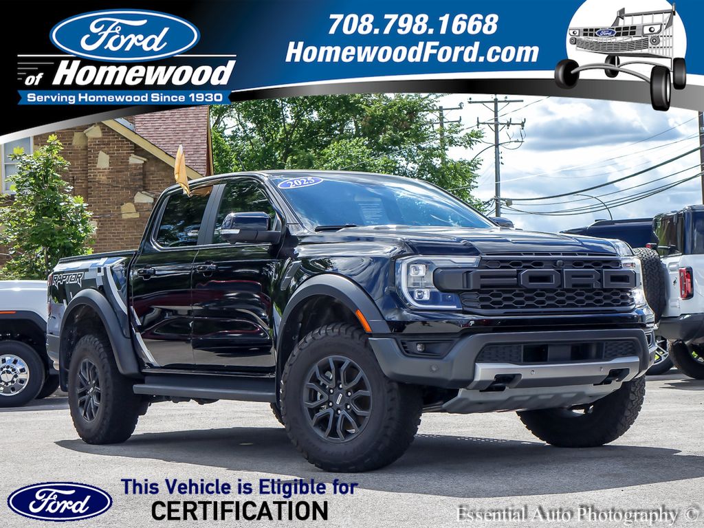 Shadow Black 2025 Ford Ranger Pickup Truck Four-Wheel Drive Automatic