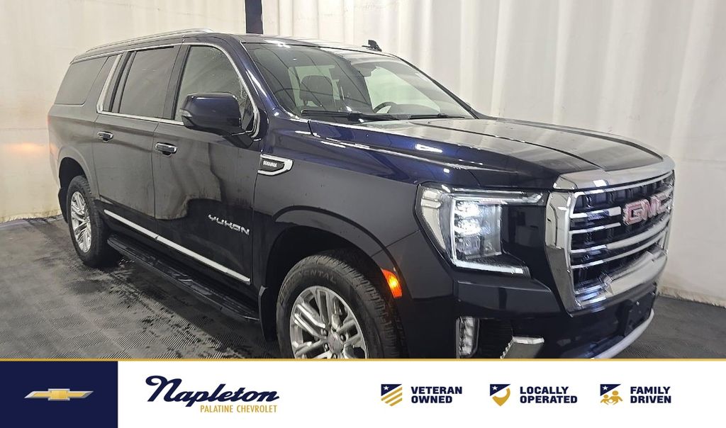 Blue 2023 GMC Yukon XL SLT 4WD SUV / Crossover Four-Wheel Drive