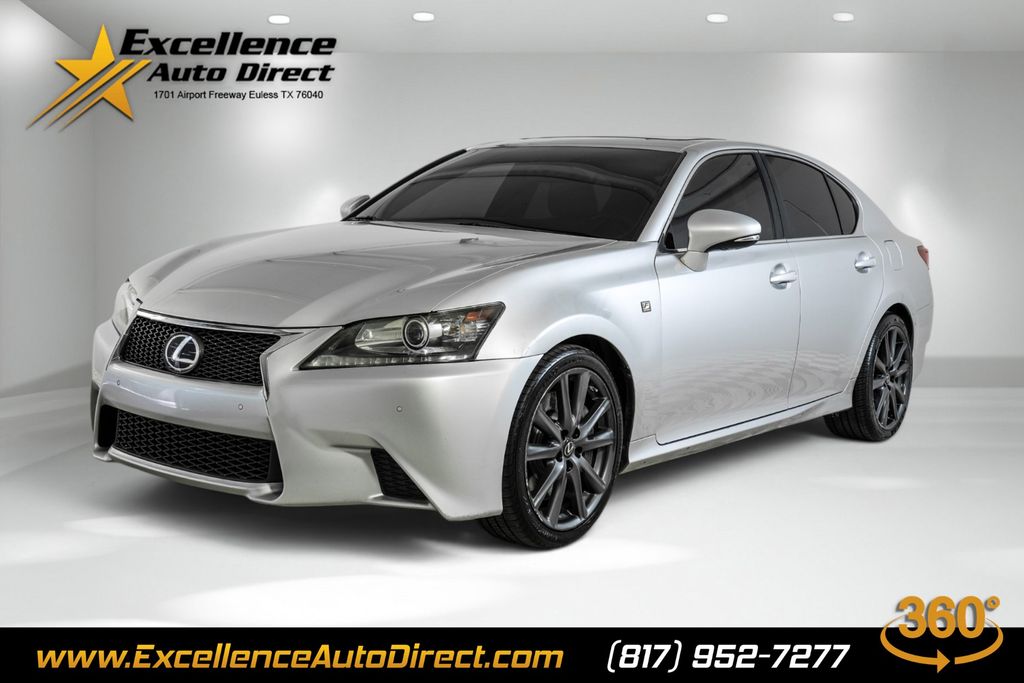 Gray (Liquid Platinum) 2014 Lexus GS Sedan Rear-Wheel Drive 8-Speed Automatic