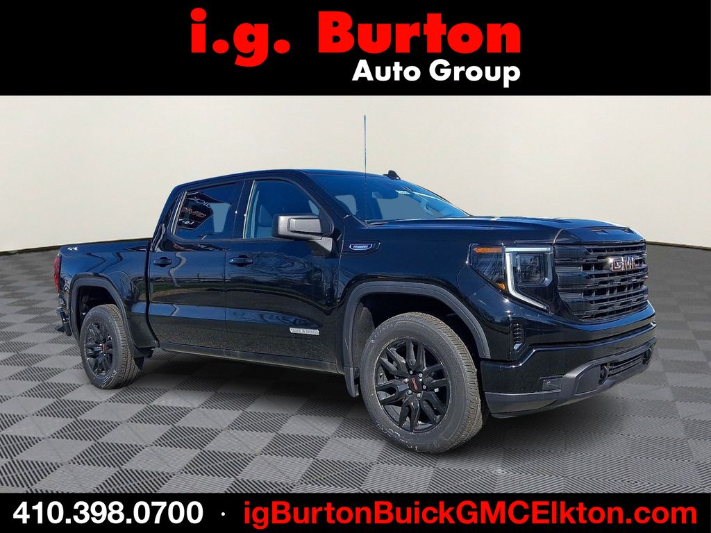 Onyx Black 2026 GMC Sierra 1500 Elevation Standard Crew Cab 4WD Pickup Truck Four-Wheel Drive 8-Speed Automatic
