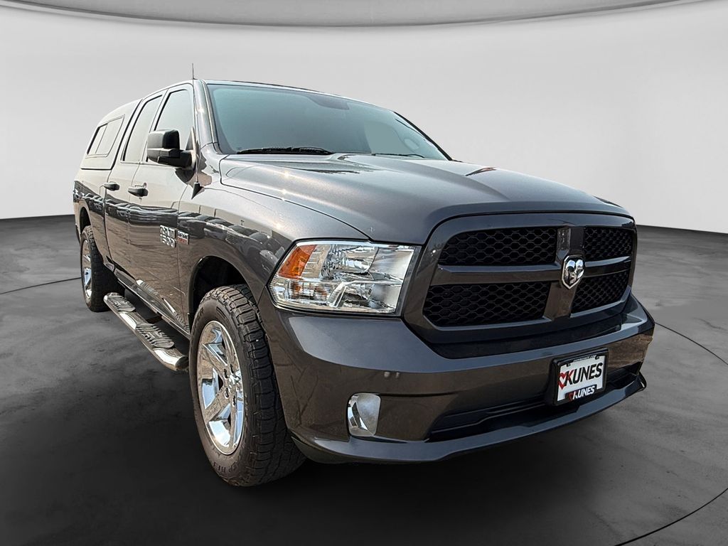 Gray (Granite Crystal Metallic Clearcoat) 2016 RAM 1500 Pickup Truck Four-Wheel Drive 8-Speed Automatic