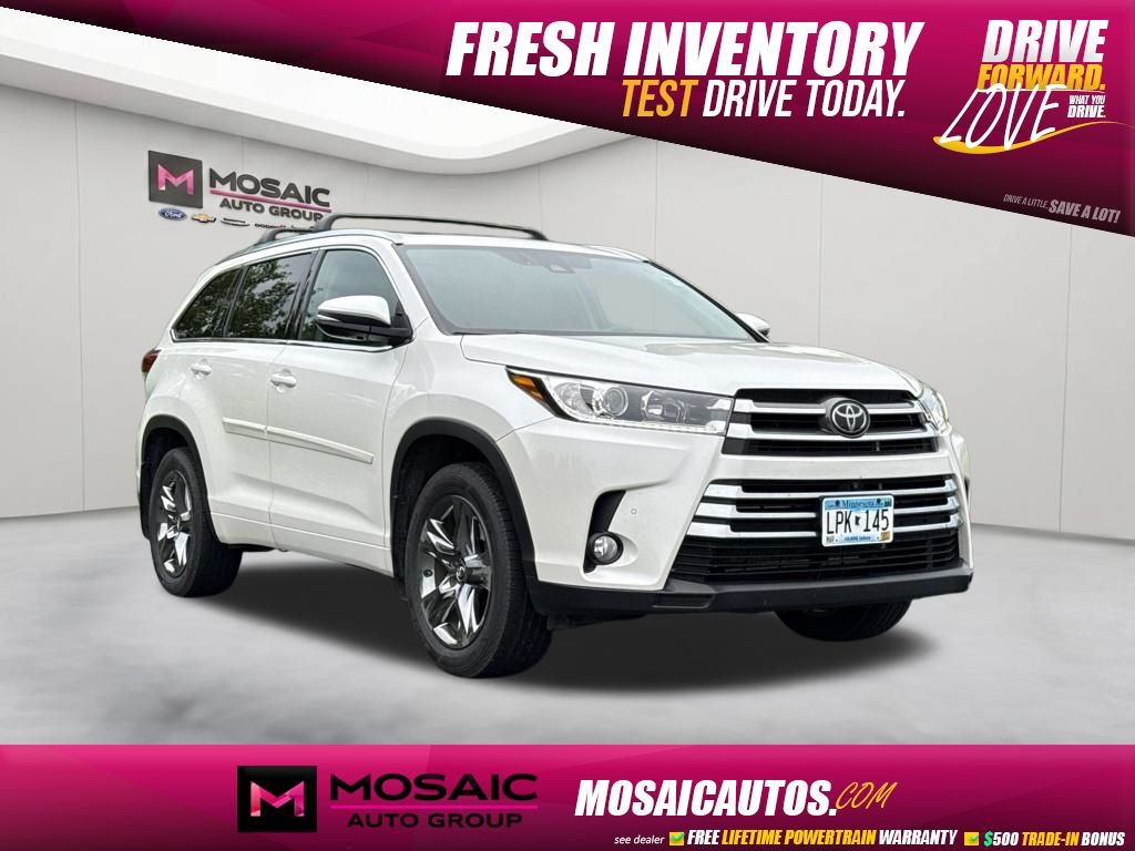 White (Blizzard Pearl) 2018 Toyota Highlander SUV / Crossover All-Wheel Drive 8-Speed Automatic