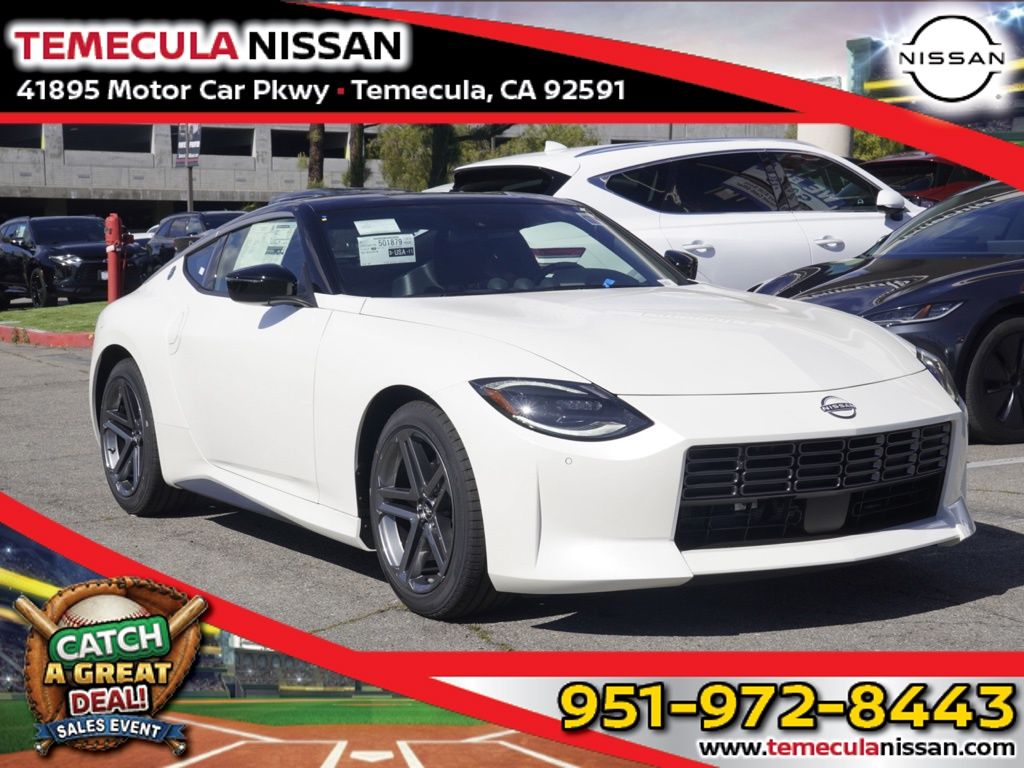 Pearl White/Super Black 2026 Nissan Z Sport RWD Coupe Rear-Wheel Drive 9-Speed Automatic