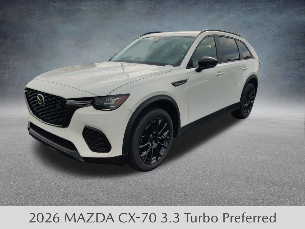 Rhodium White Premium 2026 Mazda CX-70 SUV / Crossover All-Wheel Drive 8-Speed Automatic