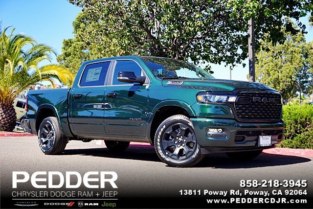 Serrano Green Metallic 2026 RAM 1500 Pickup Truck Four-Wheel Drive 8-Speed Automatic