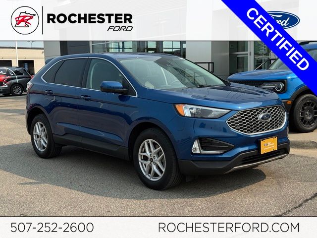 Blue Metallic 2023 Ford Edge SUV / Crossover All-Wheel Drive 8-Speed Automatic