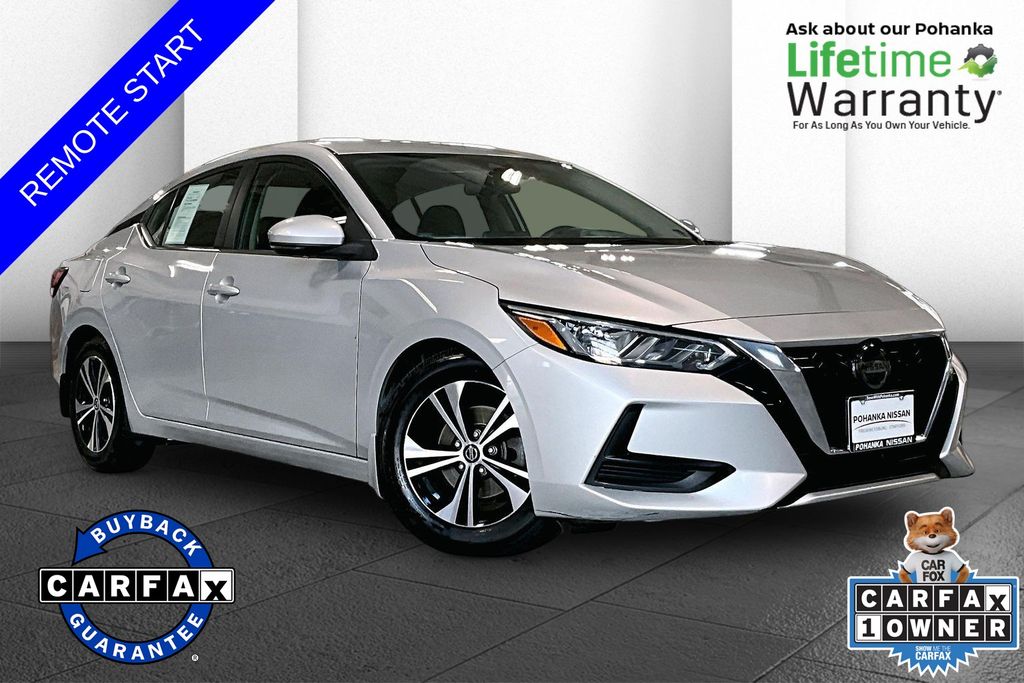 Brilliant Silver Metallic 2020 Nissan Sentra Sedan Front-Wheel Drive Continuously Variable Transmission