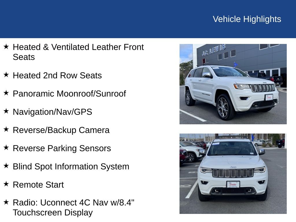 2019 Jeep Grand Cherokee Overland 4x4