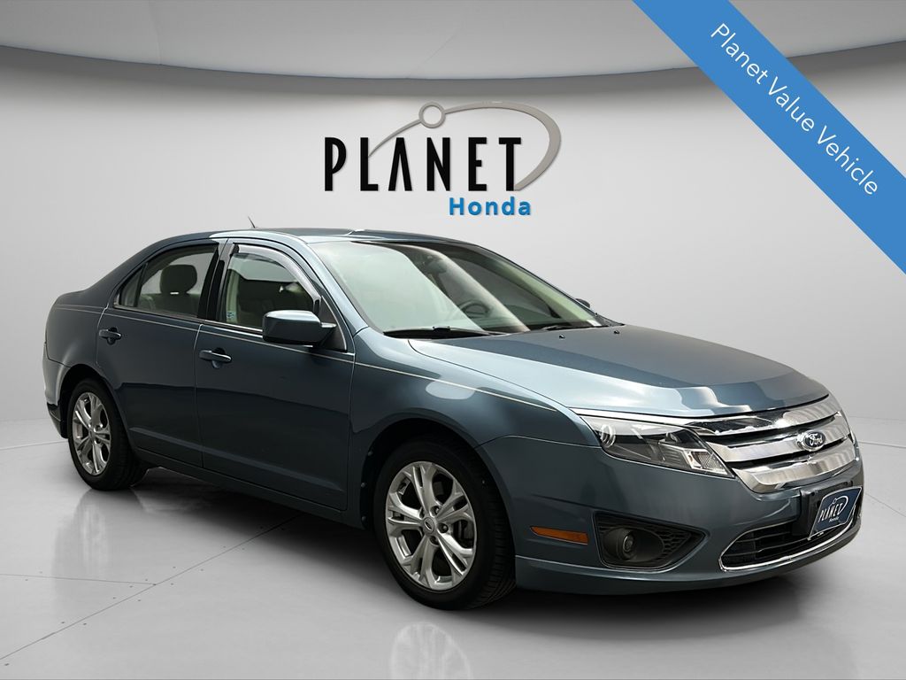 Gray (Steel Blue Metallic) 2012 Ford Fusion Sedan Front-Wheel Drive 6-Speed Automatic