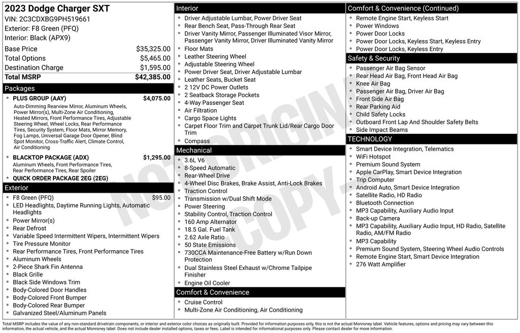 Certified Used 2023 Green Dodge SXT image 2