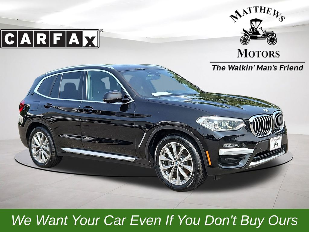Jet Black 2019 BMW X3 SUV / Crossover Rear-Wheel Drive 8-Speed Automatic