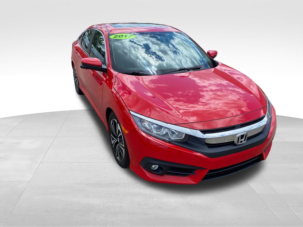 2017 Honda Civic EX-T Red at Subaru and VW of Moon Township