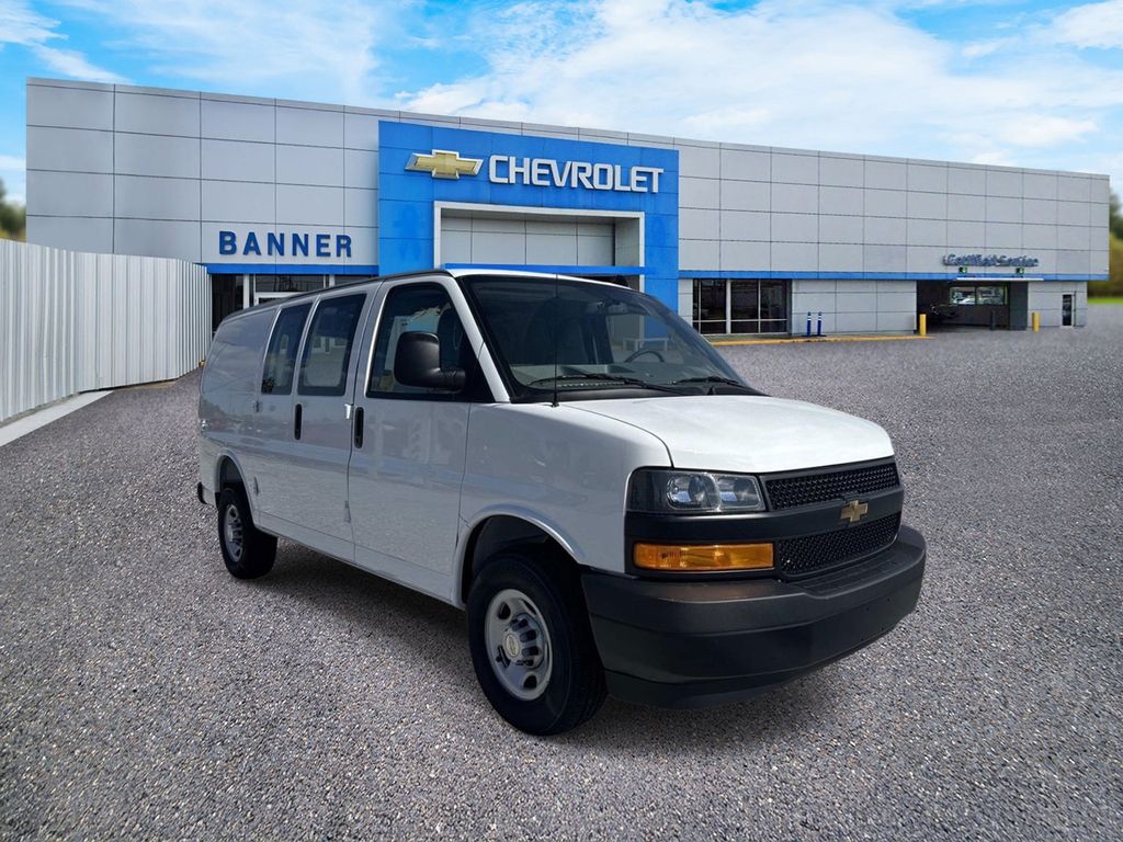 Summit White 2025 Chevrolet Express Cargo Van Rear-Wheel Drive