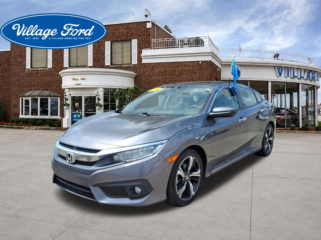 2016 Honda Civic Touring Sedan Front-Wheel Drive Continuously Variable Transmission
