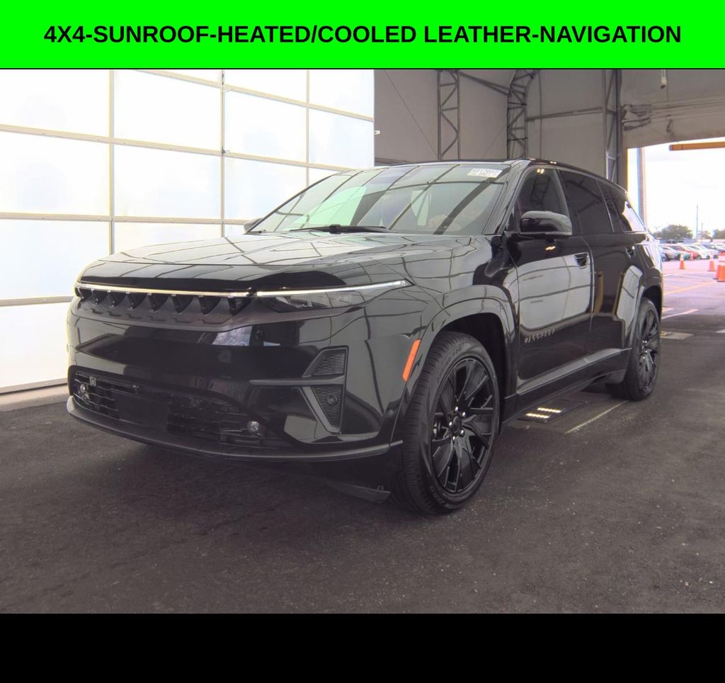 Diamond Black Crystal Pearlcoat 2025 Jeep Wagoneer S SUV / Crossover Four-Wheel Drive 1-Speed Automatic