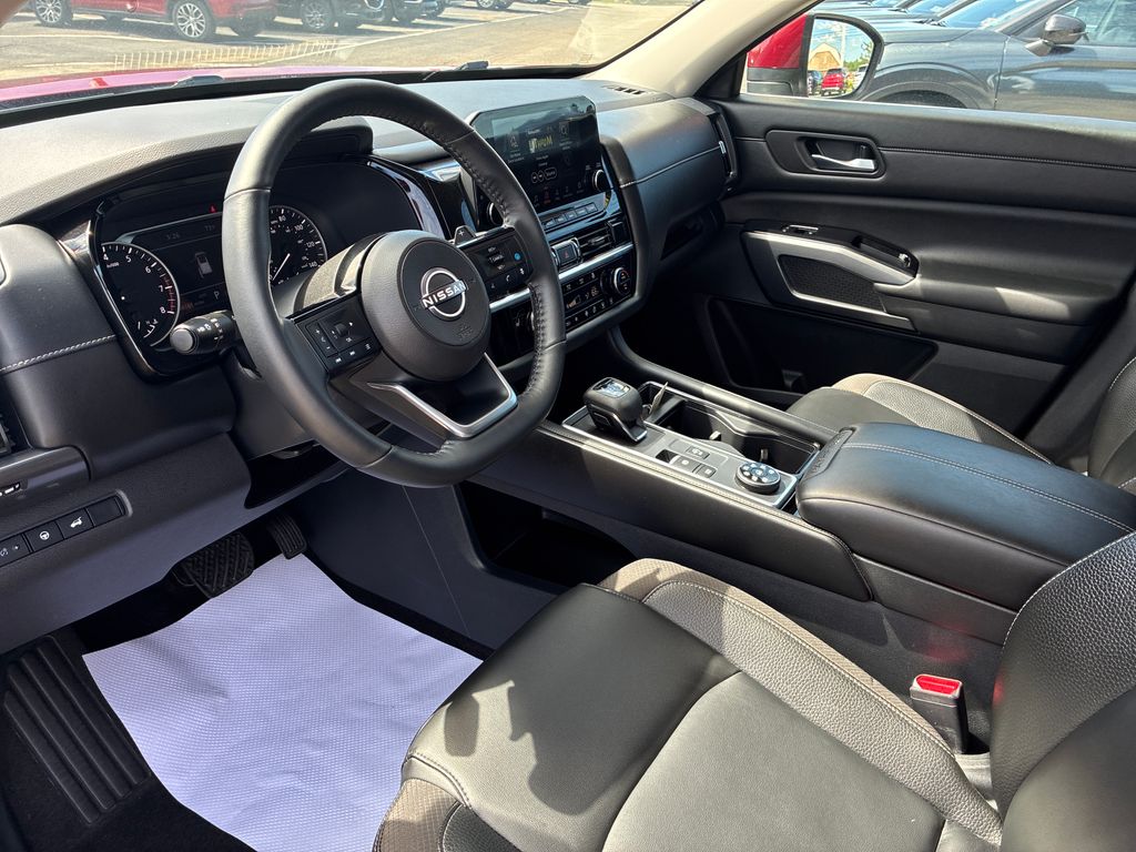 2023 Nissan Pathfinder SL Red at Bob Ruth Ford