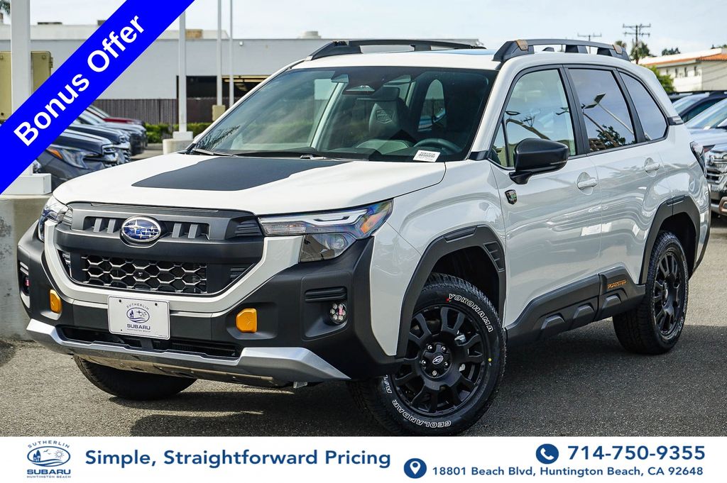 Crystal White Pearl 2026 Subaru Forester SUV / Crossover All-Wheel Drive Continuously Variable Transmission