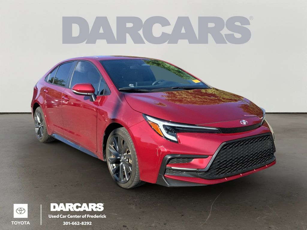 Red (Ruby Flare Pearl) 2024 Toyota Corolla Sedan Front-Wheel Drive Continuously Variable Transmission