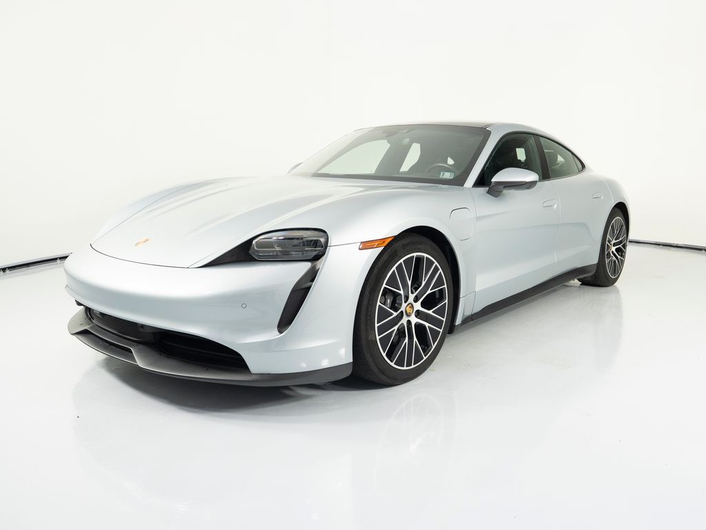 Dolomite Silver Metallic 2023 Porsche Taycan Sedan Rear-Wheel Drive 2-Speed Automatic