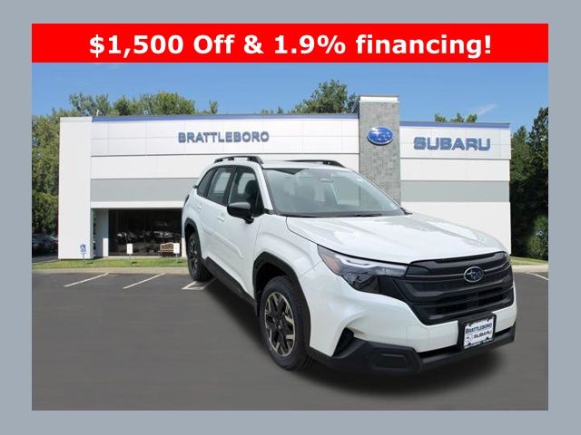 Crystal White Pearl 2026 Subaru Forester SUV / Crossover All-Wheel Drive Continuously Variable Transmission