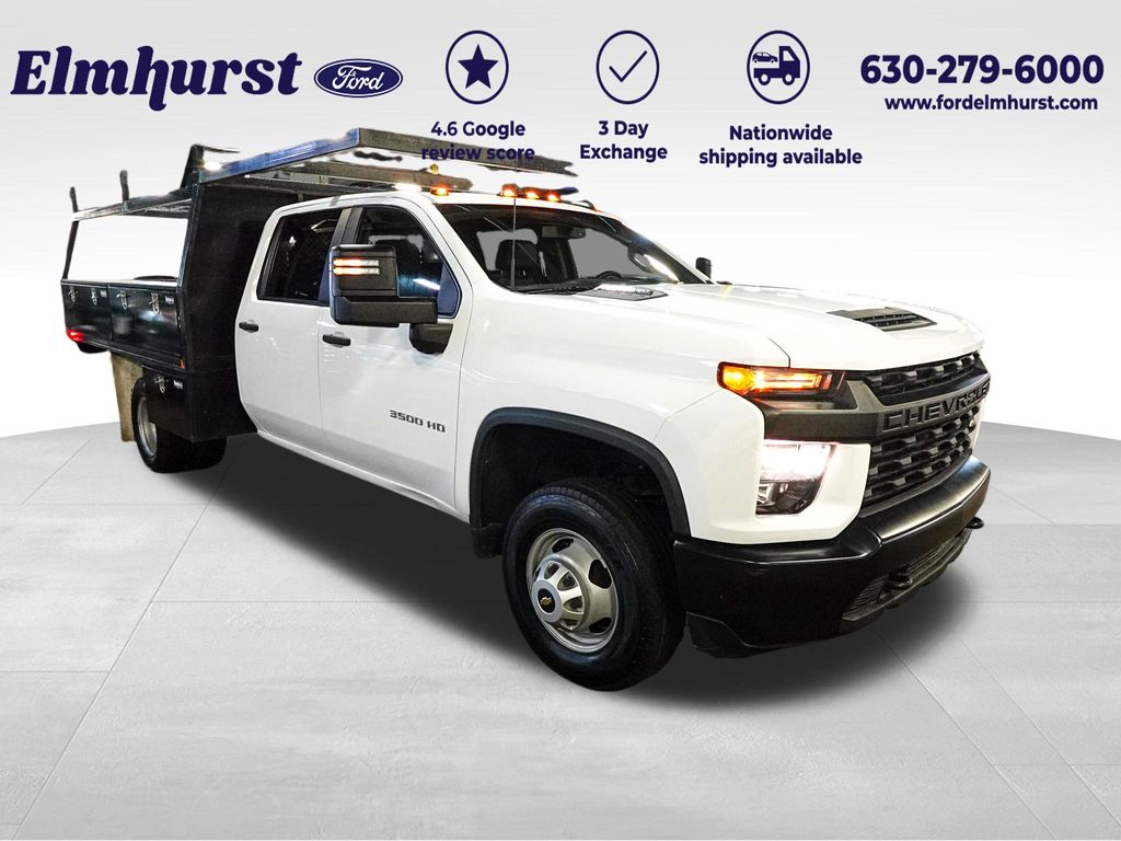 Summit White 2022 Chevrolet Silverado 3500HD Pickup Truck Four-Wheel Drive Automatic