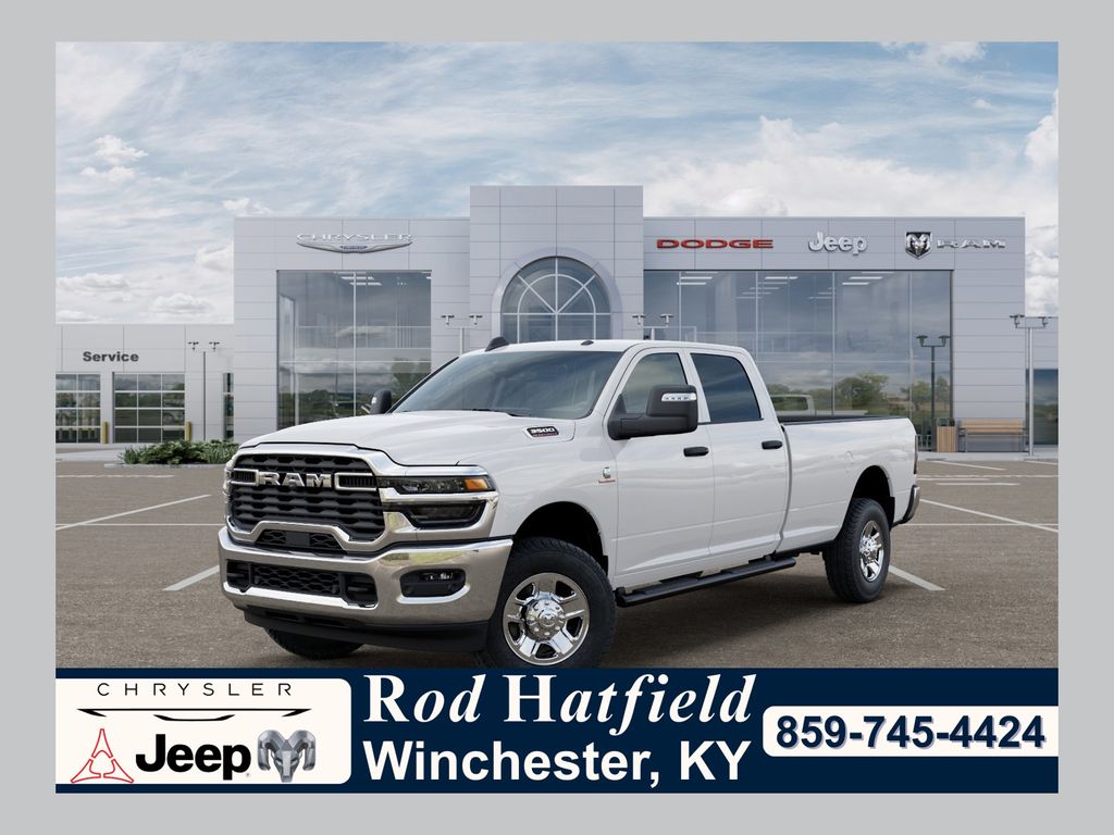 Bright White Clearcoat 2026 RAM 3500 Tradesman Crew Cab LB 4WD Pickup Truck Four-Wheel Drive 8-Speed Automatic
