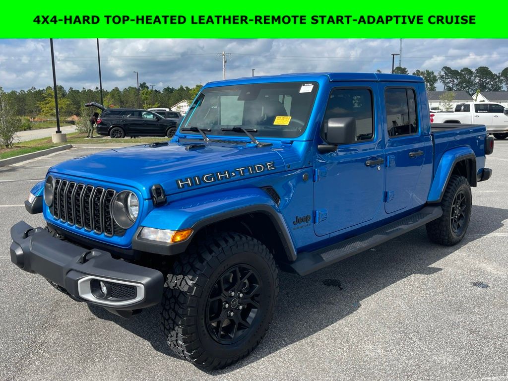 Hydro Blue Pearlcoat 2025 Jeep Gladiator High Tide Crew Cab 4WD Pickup Truck Four-Wheel Drive 8-Speed Automatic