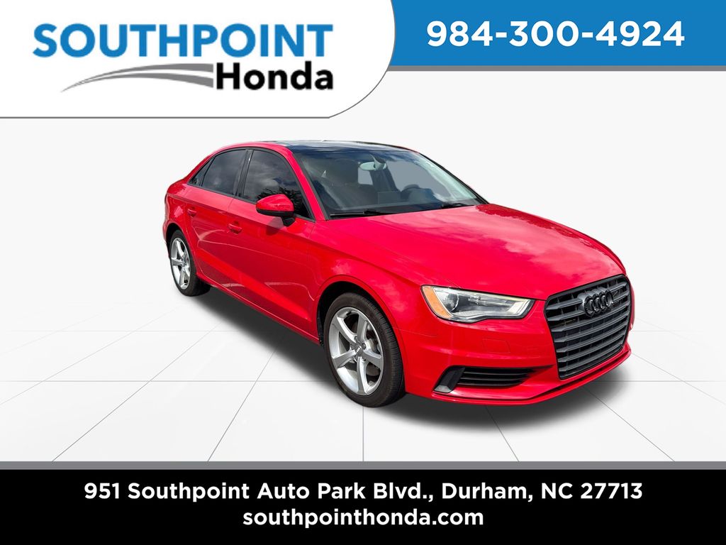 Brilliant Red 2015 Audi A3 Sedan Front-Wheel Drive 6-Speed Automatic