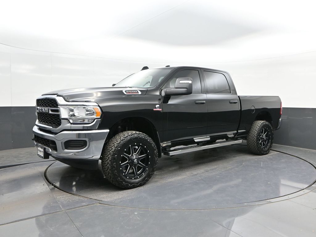 Diamond Black 2023 RAM 2500 Tradesman Crew Cab 4WD Pickup Truck Four-Wheel Drive 6-Speed Automatic