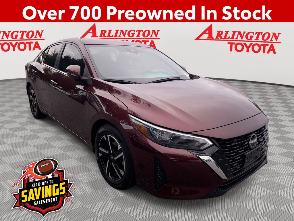 Rosewood Metallic 2024 Nissan Sentra Sedan Front-Wheel Drive Continuously Variable Transmission