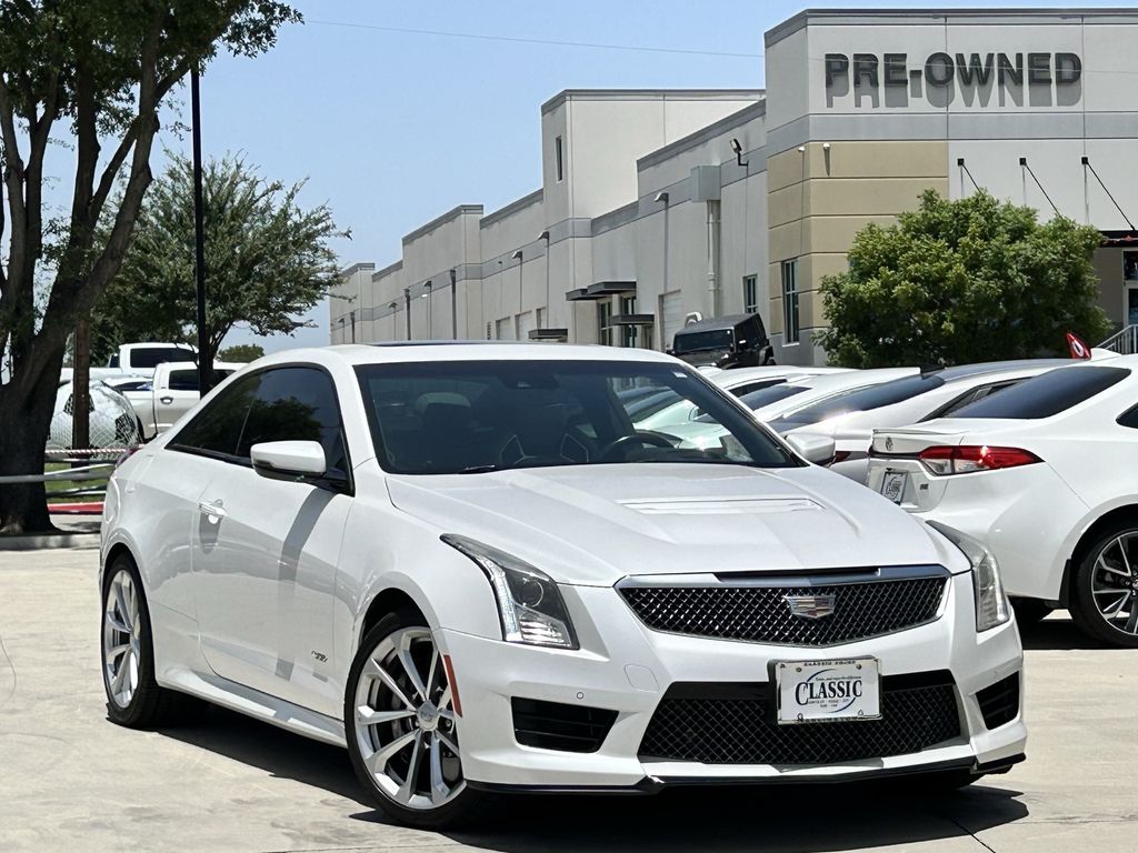 Crystal White Tricoat 2016 Cadillac ATS-V Coupe Coupe Rear-Wheel Drive 8-Speed Automatic