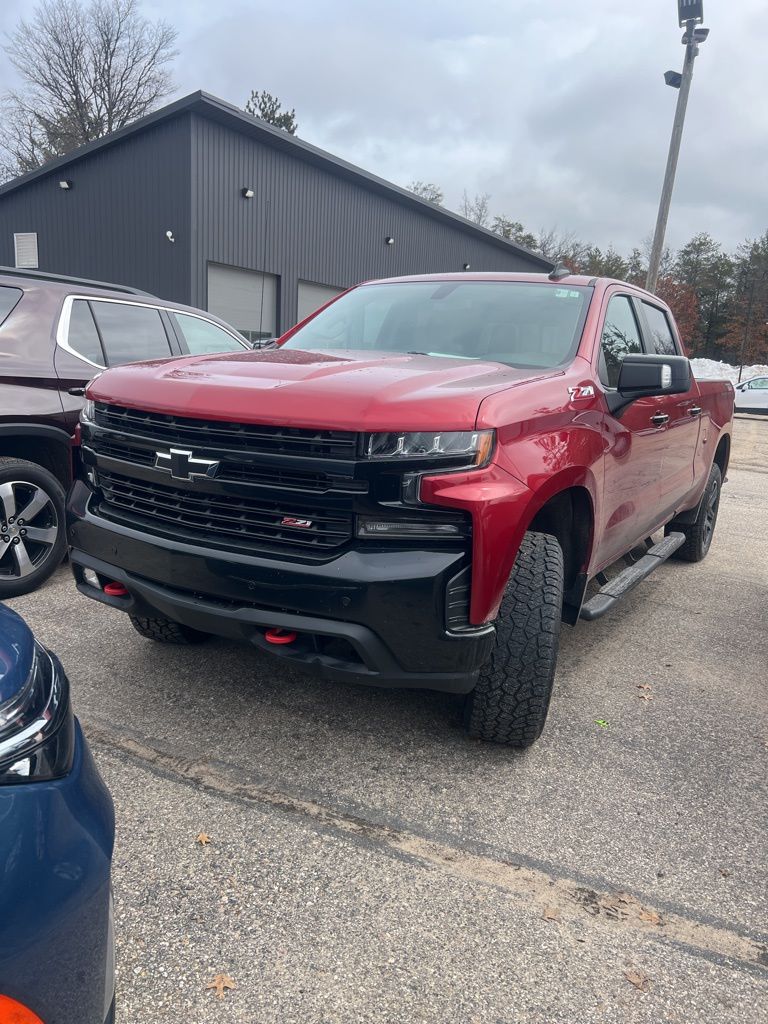 Cherry Red Tintcoat 2021 Chevrolet Silverado 1500 LT Trail Boss Crew Cab 4WD Pickup Truck Four-Wheel Drive Automatic