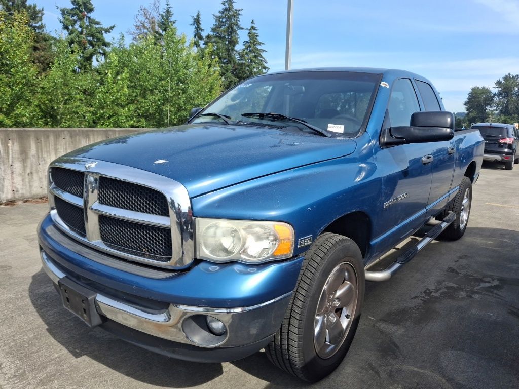 Atlantic Blue Pearl 2005 Dodge RAM 1500 Pickup Truck Four-Wheel Drive 5-Speed Automatic