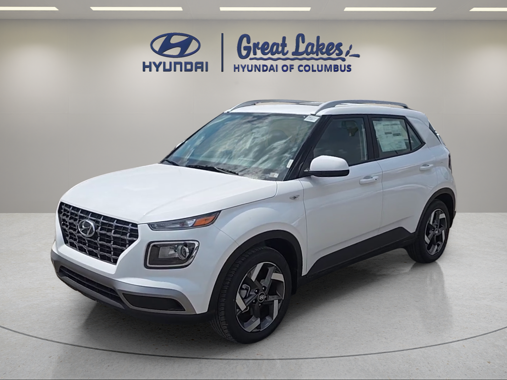 Lunar White 2026 Hyundai Venue SUV / Crossover Front-Wheel Drive Continuously Variable Transmission