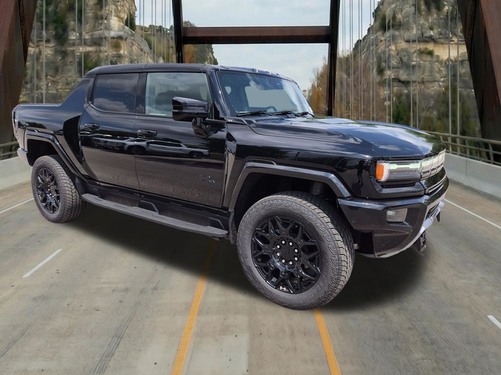 Black 2026 GMC Hummer EV Pickup 3X Crew Cab AWD Pickup Truck All-Wheel Drive 1-Speed Automatic