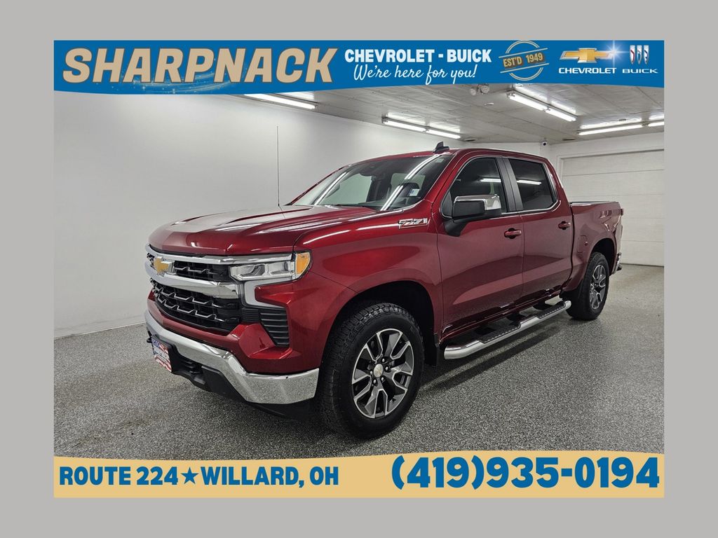 Radiant Red Tintcoat 2024 Chevrolet Silverado 1500 Pickup Truck Four-Wheel Drive Automatic