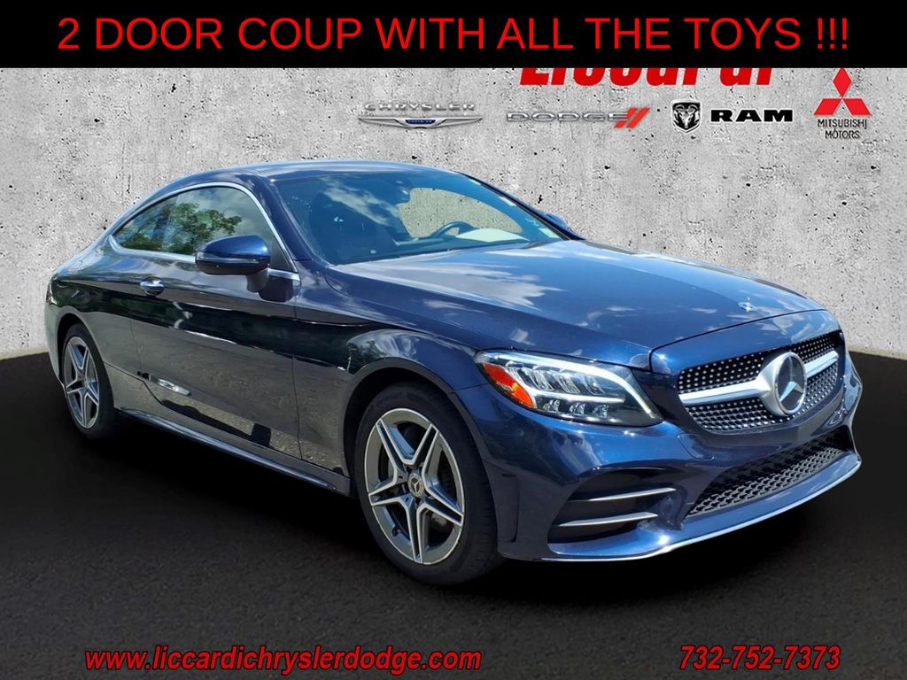 Lunar Blue Metallic 2019 Mercedes-Benz C-Class C 300 Coupe 4MATIC Sedan All-Wheel Drive 9-Speed Automatic
