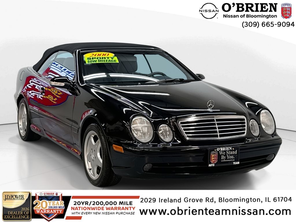 Black 2000 Mercedes-Benz CLK Convertible Rear-Wheel Drive 5-Speed Automatic